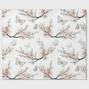 Elegante Vlinderbloesem (11) Cadeaupapier