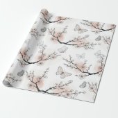 Elegante Vlinderbloesem (11) Cadeaupapier (Uitgerold)