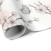 Elegante Vlinderbloesem (11) Cadeaupapier (Rol Hoek)