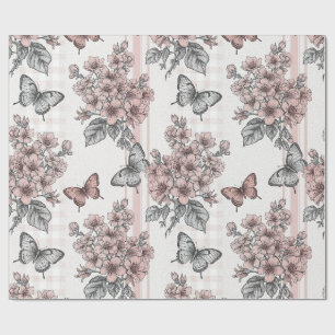 Elegante Vlinderbloesem (1) Cadeaupapier