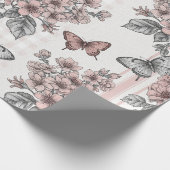 Elegante Vlinderbloesem (1) Cadeaupapier (Hoek)