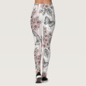 Elegante Vlinderbloesem (1) Leggings (Achterkant)