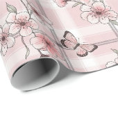 Elegante Vlinderbloesem (2) Cadeaupapier (Rol Hoek)