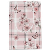 Elegante Vlinderbloesem (2) Medium Cadeauzakje (Voorkant)
