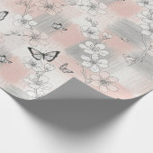 Elegante Vlinderbloesem (3) Cadeaupapier (Hoek)