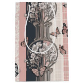 Elegante Vlinderbloesem (5) Medium Cadeauzakje (Voorkant)