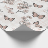 Elegante Vlinderbloesem (6) Cadeaupapier (Hoek)