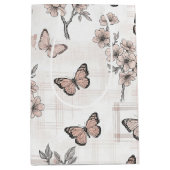 Elegante Vlinderbloesem (6) Medium Cadeauzakje (Voorkant)