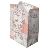 Elegante Vlinderbloesem (7) Medium Cadeauzakje (Achterkant Gekanteld)