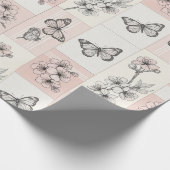 Elegante Vlinderbloesem (8) Cadeaupapier (Hoek)
