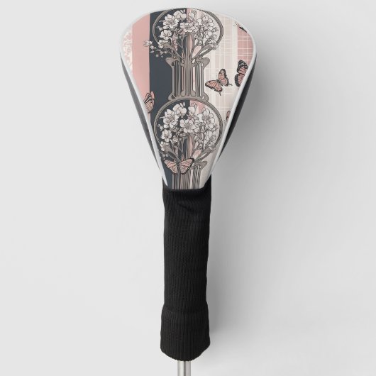 Elegante Vlinderbloesem (8) Golfheadcover (Voorkant)