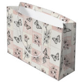 Elegante Vlinderbloesem (8) Groot Cadeauzakje (Achterkant Gekanteld)