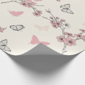 Elegante Vlinderbloesem (9) Cadeaupapier (Hoek)
