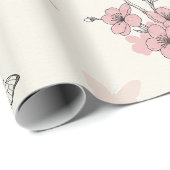 Elegante Vlinderbloesem (9) Cadeaupapier (Rol Hoek)