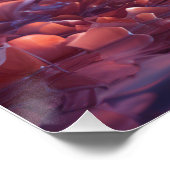 Elegante vlindermuur Art Glossy Poster (Hoek)