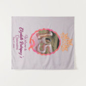 Elegante Vlinderprinses Tiara Crown Quinceanera Wandkleed (Voorkant (horizontaal))