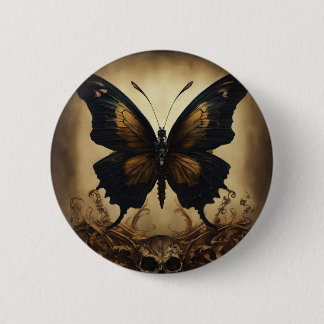 Elegante vlinderprint Stijlvolle ronde Button