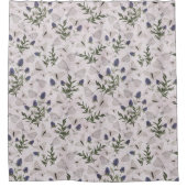 Elegante vlinders bloemig douchegordijn (Voorkant)