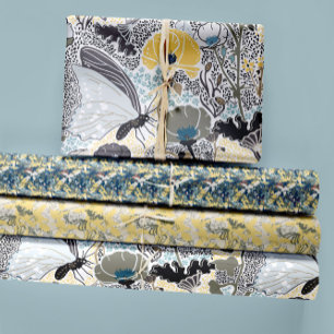 Elegante vlinders Botanische Decoupage Gift Inpakpapier Vel