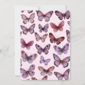 Elegante Vlinders Custom Wedding Kaart (Achterkant)