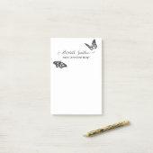 Elegante Vlinders Estheticus Afspraakkaart Post-it® Notes (Op bureau)