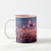 Elegante Vlinders Keramische Mok (Links)
