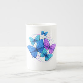 Elegante vlinderspecialiteit mok voor warme chocol