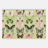 Elegante vlindertuin inpakpapier set vel (Voorkant 2)