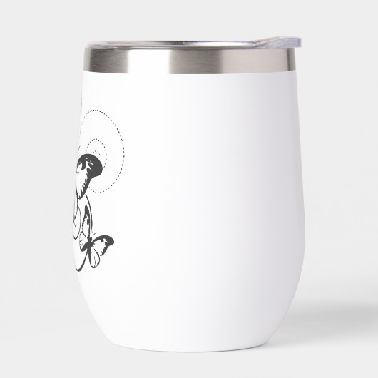 "Elegante vlinderwaterfles** (Links)