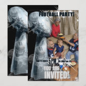 Elegante Voetbalspeler Voeg Foto Toe Trofee Uitnod Kaart (Voorkant / Achterkant)