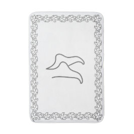 Elegante Voeten Badmat met Decoratieve Rand