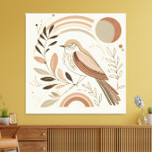 Elegante vogel canvas kunst (Insitu (Woonkamer))