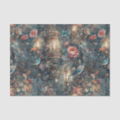 Elegante Vogel en Lantaarns Tissuepapier (Voorkant)