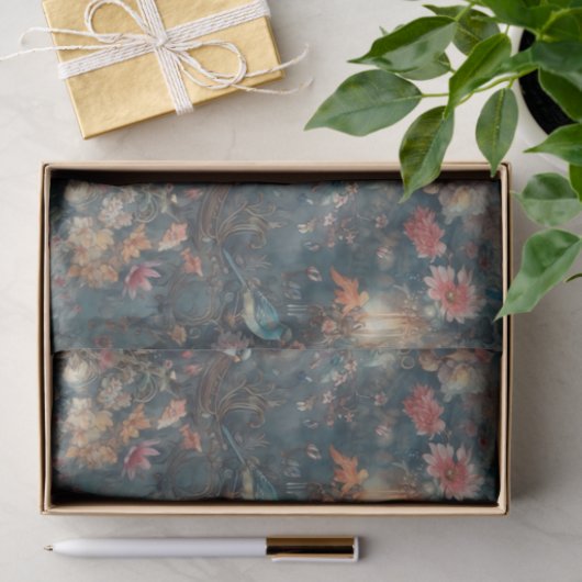 Elegante Vogel en Lantaarns Tissuepapier (Geschenk)