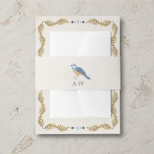 Elegante Vogelfabriekslogo Huwelijksbuikband