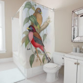 Elegante Vogels Kleurrijk Douchegordijn (In situ)