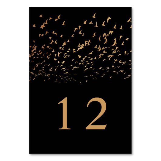 Elegante Vogels van een Veer Bruiloft Kaart (Voorkant)