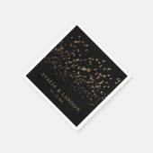 Elegante Vogels van een Veer Bruiloft Servet (Hoek)