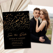 Elegante Vogels van een Veer Foto Bruiloft Save The Date