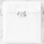 elegante vogels vierkante sticker (Tas)