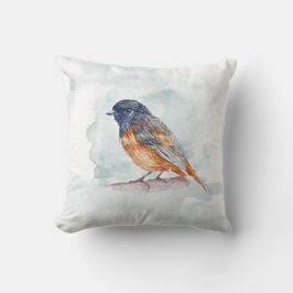 elegante vogelstand waterverf kunst kussen