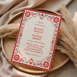 Elegante Volkse Botanische Vintage Mexicaanse Kaart