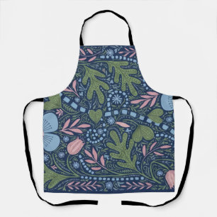 Elegante Volkskunst Bloemmotief Vintage Botanisch Schort