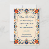 Elegante Volkstuinbouwkunde Romantisch Mexicaans Save The Date (Voorkant)