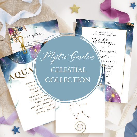 Elegante volledig aanpasbare hemelbruiloft RSVP