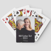 Elegante volledige foto verticale aangepaste tekst pokerkaarten (Achterkant)