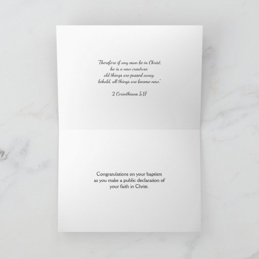 Elegante VOLWASSENDOOP Kaart (Binnen)