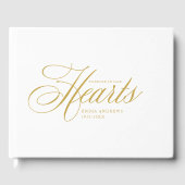 Elegante "Voor altijd in ons hart" begrafenis Gastenboek (Voorkant)