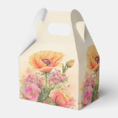 Elegante voorjaarsbloem in roze en perzik bedankdoosjes (Achterkant)