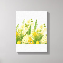 Elegante voorjaarsboeket canvas afdruk